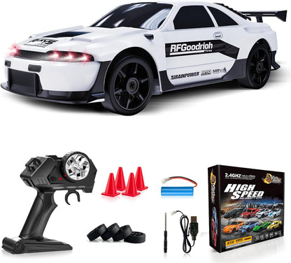 RC Drift Car 1:24 Remote Control Car 4WD 15KM/H High Speed Racing Sport Car