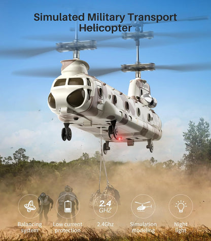 S52H Military Transport RC Helicopter