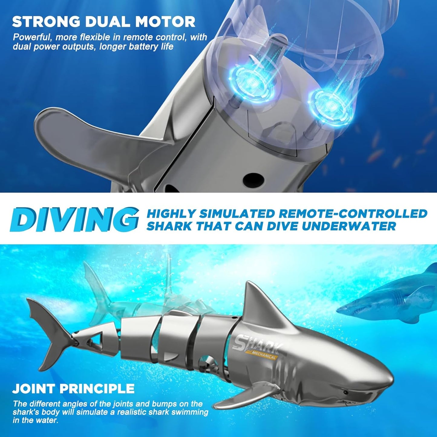 Remote Control Diving Shark