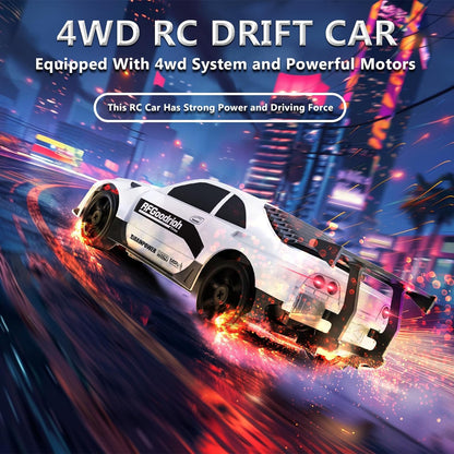 RC Drift Car 1:24 Remote Control Car 4WD 15KM/H High Speed Racing Sport Car